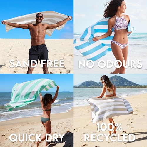 Dock & Bay Quick Dry Beach Towel - Cabana - Set of 6 - Large - color: Cabana - Set I (6), size: Large (160x90cm, 63x35")