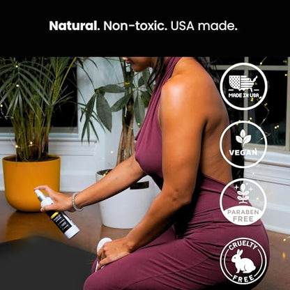 Yoga Mat Cleaner Spray – Spa-Like Scent | Eco-Friendly Formula | Neutralizes Sweat & Odor | Helps Protect Your Mat | 8 oz | Plant-Based, Made in USA | Body By Yoga