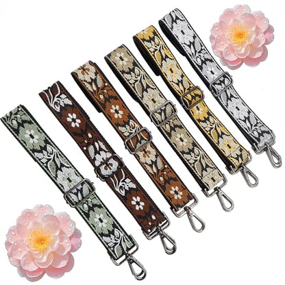 1.5" Wide Purse Strap Adjustable Replacement Gunmetal Hardware Long Crossbody Bag Strap for Thick Shoulder Bags Canvas Handbags Straps - color: Gunmetal Hardware-Light gary