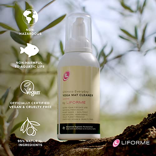 LIFORME Ultimate Everyday Yoga Mat Cleaner, Eco-Friendly, Natural & Organic