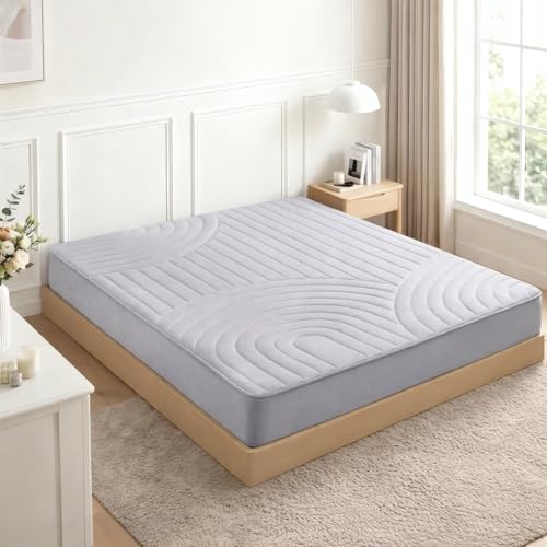 ZonLi Japanese Floor Mattress Futon Mattress Full Size 6 Inch Thick - color: Grey-1, size: Full (75"L x 54"W x 6"Th)
