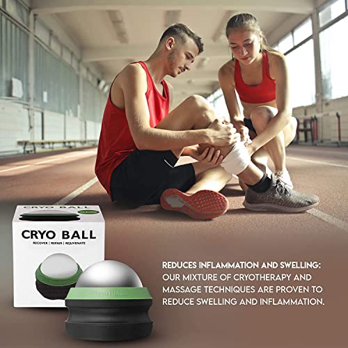 Phyya Rehab - Massage Ice Roller Ball - Roller for Muscles Deep Tissue - Cold Therapy - Plantar Fasciitis Roller (Pack of 2) - size: 1 Count (Pack of 2)