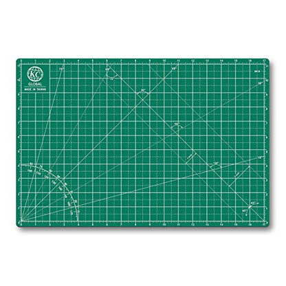 KC GLOBAL A3 (18"x12") Self-Healing Cutting Mat (Dark Green) - Sturdy, Reversible, Eco-Friendly, Non-Slip. Premium Desk Mat for Crafters, Quilters, and Hobbyist - color: Dark Green, size: 18"L x 12"W