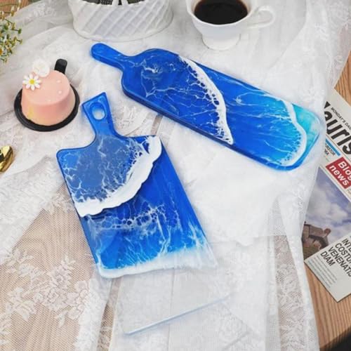 Cheese Board Epoxy Resin Mold with Handles 13 inch Paddle - color: Rectangular Cheese Boards (Set of 2)