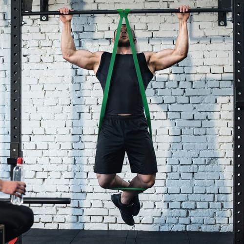 Pull Up Assistance Bands Latex Free 3 Resistance Options Loop Design for Pull Ups Strength Training Home Gym Workout - color: Red 15-35 lbs