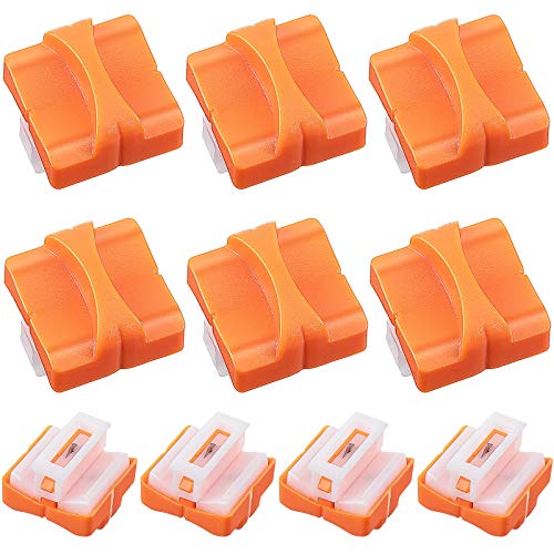 Mudder 10 Pcs Paper Cutter Replacement Blades for A4,Orange | Cutting Replacement Blades, Refill for A4 Black and White Paper Trimmer, For Office school - color: Orange