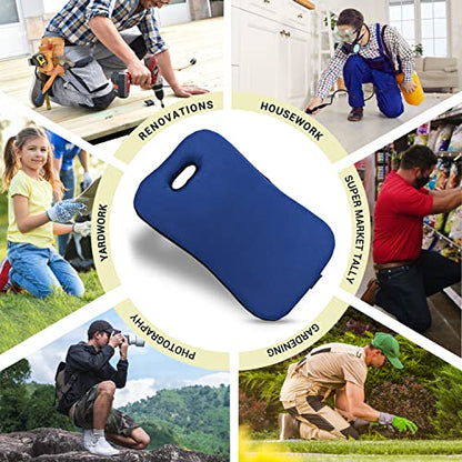Extra Thick Knee Pad, Garden Kneeling Pads Gardening Yoga Baby Bath Exercise Flooring Cleaning Kneeler, High-Density Foam Cushion Support Knee Mat