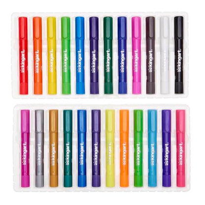 KingArt Studio Tempera Paint Sticks, Set of 24, Unique Colors 24 Piece