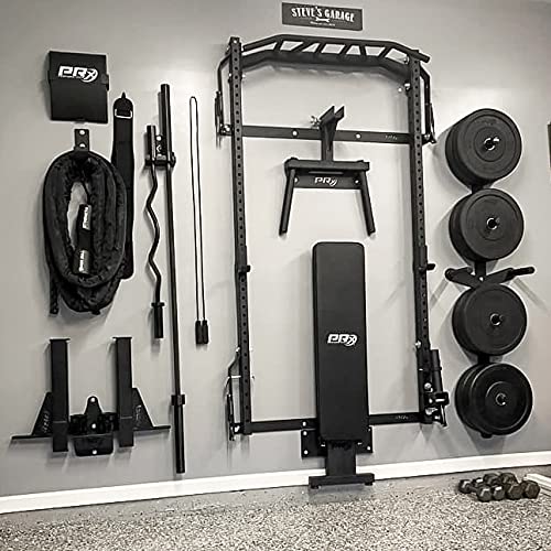 PRx Performance Wall Mounted Ab Mat Holder - Abdominal Exercise Mat Storage, Space Saving, Ideal Home Gym Rack, Commercial Gyms & Ab Workout Support, Gym Wall Storage Solution, Black Powder Coated