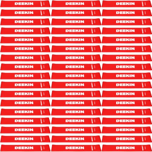 Deekin Resistance Bands Resistance Loop Exercise Bands Exercise Equipment Elastic Ring for Women and Men Home Fitness, Gym, Yoga - color: Red, size: 30 Lbs