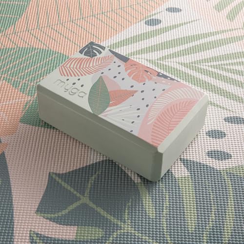 MYGA Yoga Block,Lightweight EVA Foam Yoga Brick,High Density Non-Slip Block for Yoga Poses, Pilates, Balance and Flexibility - color: Palm, size: One Size