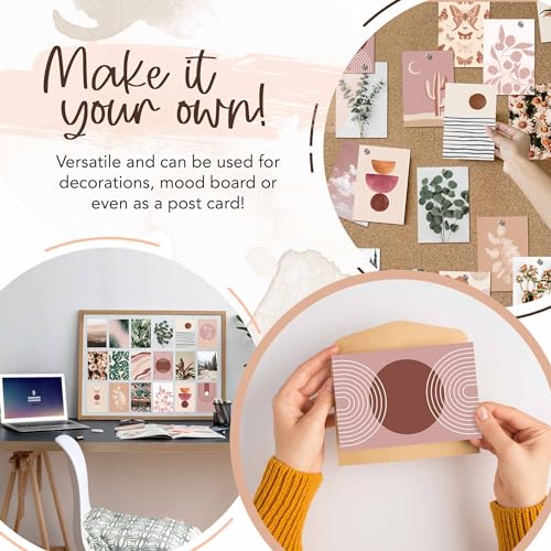 Artivo Boho Wall Collage Kit for Teen Girls, Cute Room Decor, Aesthetic Wall Decor Pictures, Boho Wall Art Prints Bedroom Decor, Posters for Room Aesthetic, Dorm Collage Photos 50 Set 4x6 inch - color: Boho 50 Set