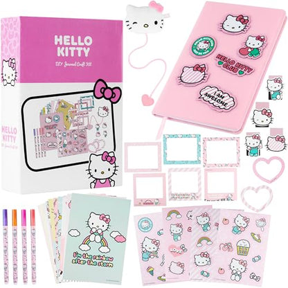 Get Trend Hello Kitty Sanrio Scrapbook Kit for Kids with Notebook, Stickers, Pens, Bookmarks, Frames, Patches, Kawaii Art Supplies, Gifts for Kids (Multi Hello Kitty) - color: Multi Hello Kitty