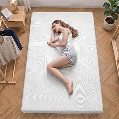 Japanese Floor Mattress,3.5" Thicken Futon Mattress Tatami Mat Full | with Non-Slip Bottom,Removable Washable Cover,Foldable Mattress Tatami Mat Sleeping Pad,White Geometric,(80’‘x48'') - color: Ma1-white Geometric, size: Full (80" X 48")