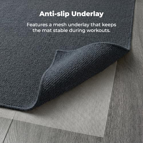 Live Well 360 Handmade Organic Cotton Yoga Mat - Non-Toxic, Chemical-free and All Natural Cloth Yoga Mat - Exercise, Workout, & Fitness Rug - Woven Material - Absorbent & Washable - 78" x 27" - color: Gray