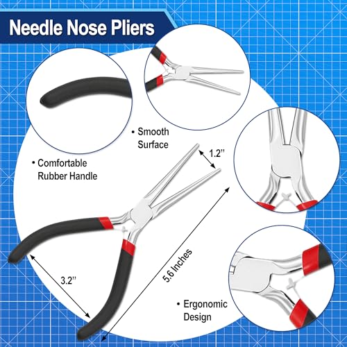 Mandala Crafts 22 PC Model Building Hobby Tools Kit for Metal & Plastic | Pliers, Clipper, Knife, Bending, Winding, Twisting Rod for Miniatures, Mecha, Scale Kits, Aircraft, Tanks, Ships, Cars, Resin - style: 3D Metal Model Puzzle Tool 25 PCs