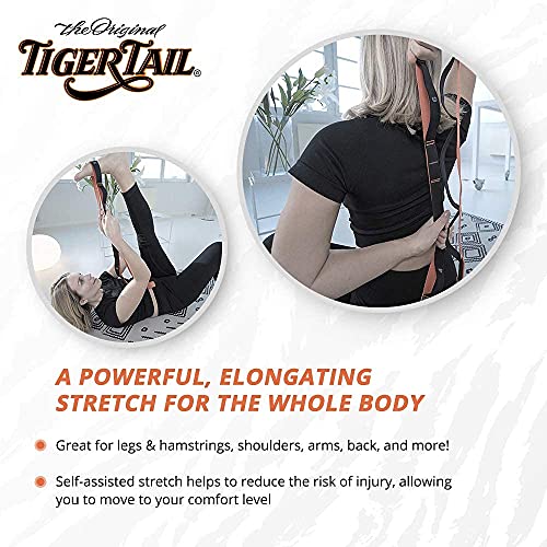 Tiger Tail Bundle: Stretchy Tiger 80” Stretch/Yoga Strap + Happy Muscles Book