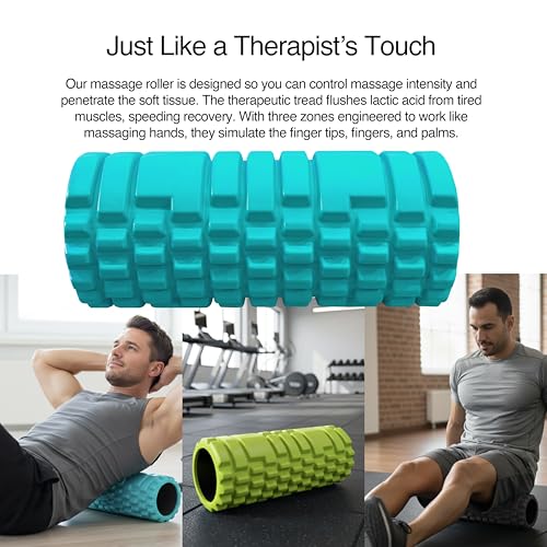 321 STRONG 5-in-1 Massage Set, Complete Mobility Kit for Workout Recovery - color: Soft Teal