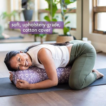 Hugger Mugger Standard Yoga Bolster - Firm, Supportive, Handmade, Durable - color: Black