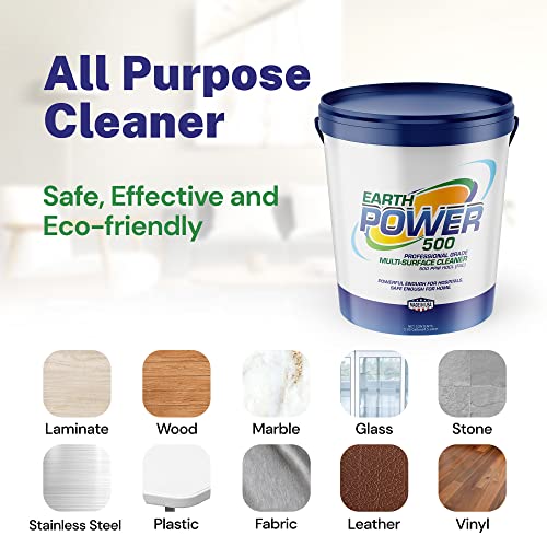 Earth Power Hypochlorous Acid 500 PPM Multipurpose Cleaner – 5 Gallon - style: 5 Gallons