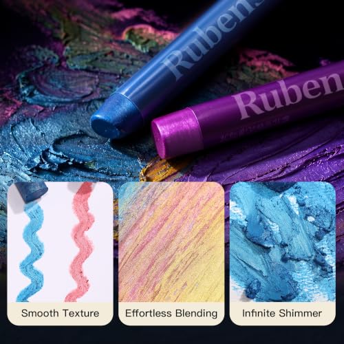 rubens Artist Metallic Oil Pastels of 26 Colors, Soft Oil pastels for Artists & Beginners - color: 26 Artist Metallic Colors