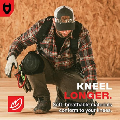 NoCry Gel Knee Pads for Men and Women with Soft Foam Cushion — Waterproof Anti-Slip Cap and Easy to Use, Adjustable Non-Slip Straps — Durable, Lightweight Design — Perfect for Gardening Work - style: Gel & Foam