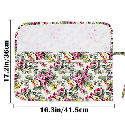 22 Slot Canvas Art Paint Brush Holder Canvas brush pouch Watercolor Paintbrushes Roll-Up Case Bag for Artist Watercolor Oil Paint Brush - color: Style-3