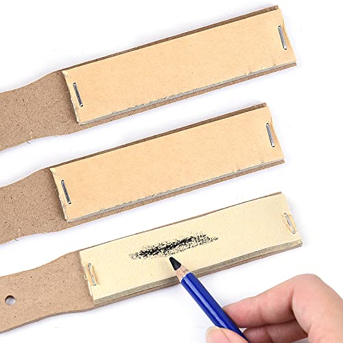 3pcs Sandpaper Sharpener 6.2x0.9 Sketch Drawing Sandpaper Colored Pencil Pastel Sticks Crayons Charcoal Sharpener Lead Pointer Art Drawing Tool 12sheets/pcs Artist Sketch Adult