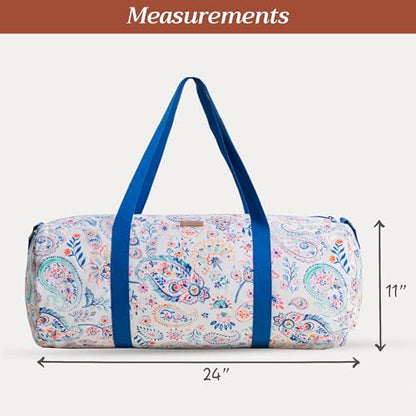 Maison d' Hermine Yoga Mat Duffle Bag Gym Tote Yoga Mat Carry Bag - color: Indian Floral, style: Yoga Mat Gym Bag