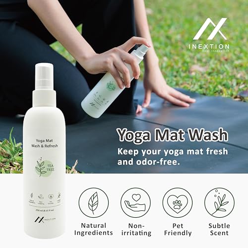 Yoga Mat Wash – Yoga Mat Spray for All Mats - Tea Tree - 8.45fl oz - color: Tea Tree