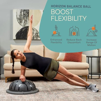 Lifepro Horizon Half Balance Ball Trainer with 440 lb Capacity Stability - color: Black