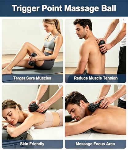 Peanut Foot Massage Ball Deep Tissue Myofascial Release Tool for Plantar Fasciitis Relief Dual Trigger Point Massager for Tight Muscles Fascia Ball for Home Office Gym Travel Blackroller - color: Blackroller