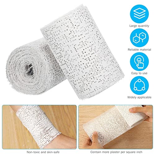 Preboun 30 Pack Plaster Cloth Gauze Bulk for Craft Art, 4 Inch x 180 Inch | Ideal Paper Mache Belly Casting Mask Making, Plaster Strips School Classroom Back to School Art Projects - size: 4 Inch X 180 Inch
