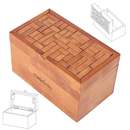Mystery Box - Onietoiy Wooden Puzzle Box, Prank Puzzles for Adults & Kids