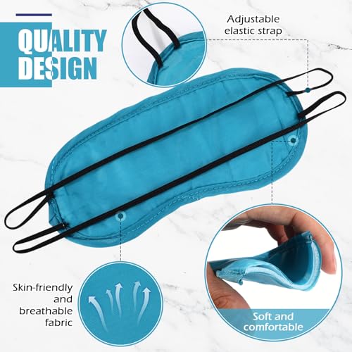 Tarpop 200 Pcs Eye Masks Adjustable Sleeping Mask, Lake Blue - color: Lake Blue