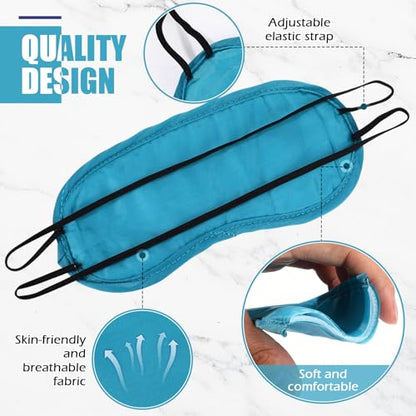 Tarpop 200 Pcs Eye Masks Adjustable Sleeping Mask, Lake Blue - color: Lake Blue