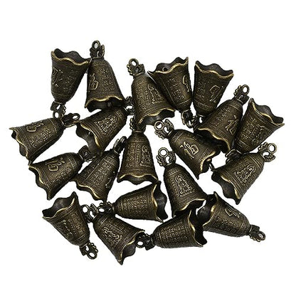 20Pcs Small Bronze Feng Shui Bell Brass Bells for DIY Wind Chimes