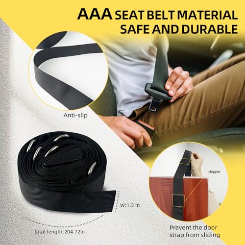 KANGFITER Door Anchor Strap & Resistance Bands for Working Out with Handles