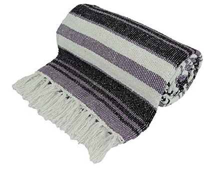 Kakaos Traditional Yoga Blanket. (Light Purple) - color: Light Purple