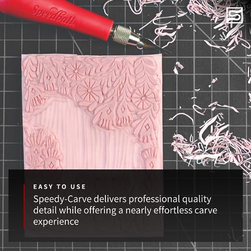 Speedball 3471 Super Value Block Printing Starter Kit – Includes Ink, Brayer, Lino Handle and Cutters, Speedy-Carve - size: 7 Piece Starter Kit