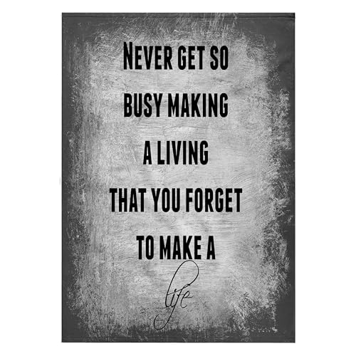 3dRose Never get so Busy Making a Living that You Forget to Make a Life 22x30 Bath Hand Pool Towel - size: 22x30 Bath Hand Pool Towel