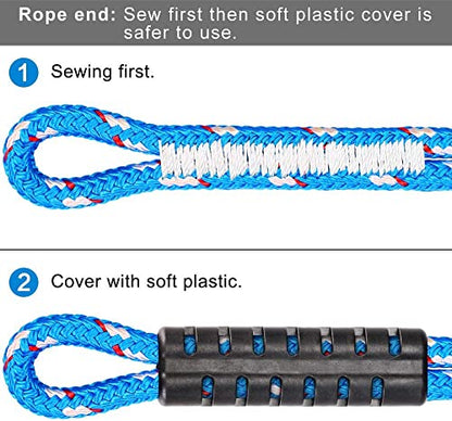 BeneLabel 1 Pcs Tree Swing Rope 19"/1.5ft Hammock Tree Swing Hanging Strap - color: Blue, size: 19"