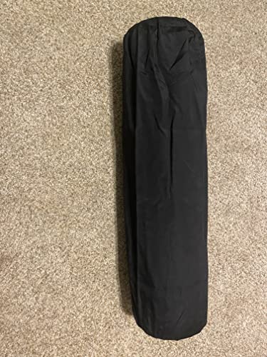 Therapist’s Choice® Bolster Cover with Zipper Closure, Soft & Durable, Size: 6" x 27" (Cover Only, Bolster Not Included) (Black Polyester) - color: Black Polyester