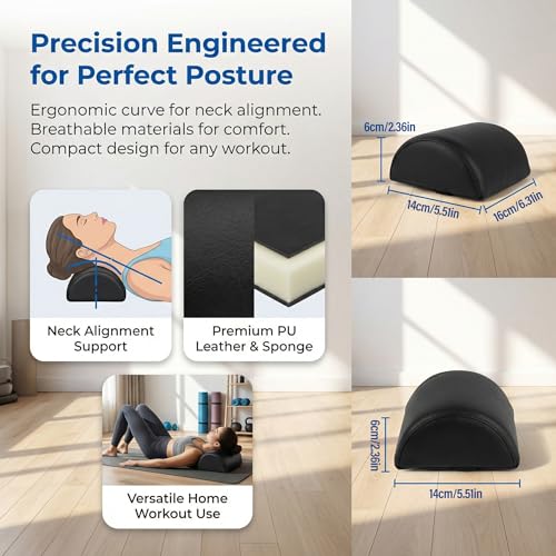 Yiju Pilates Pillow Head and Neck Support Pillow Comfortable Versatile Reformer Partner Assist Headrest for Workout