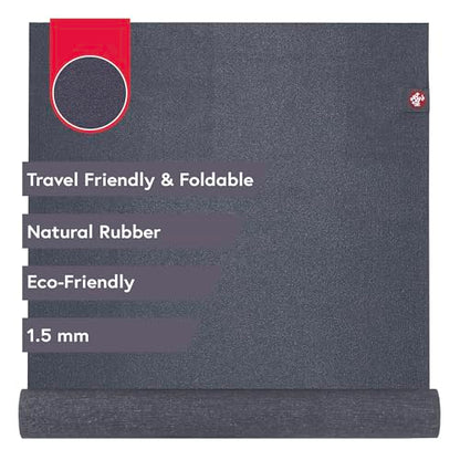 Manduka | eKO Superlite Travel Yoga Mat - color: Charcoal, size: 79" x 24"