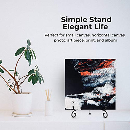 TR-LIFE Plate Stands for Display - 8 Inch Plate Holder Display Stand + Metal Easel Stand for Picture Frame, Decorative Plates, Book, Photo, Collectibles (2 Pack) - size: 8 Inch(2pcs)