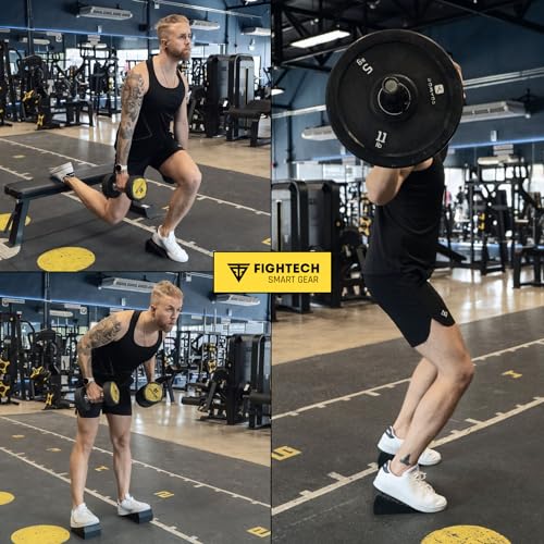 Squat Wedge Block for Elevated Heel Squats and Deadlifts - Improve Mobility, Balance, and Strength - Non-Slip, Versatile Trainer Aid