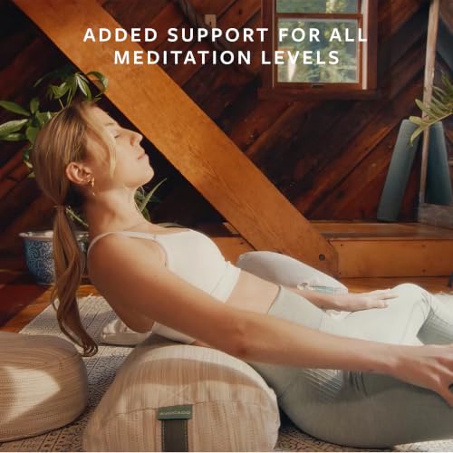 Avocado Organic Yoga Meditation Pillow, GOTS Certified Organic Cotton Cover, Natural Buckwheat Fill - size: Yoga Bolster