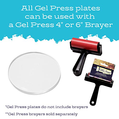 Gel Press Monoprinting Gelli Plate - (8" Circle) - 10806-8 | Top Gel Printing Plate for Arts & Crafts - size: 8" Round