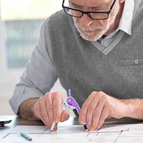 Seajan 36 Sets Compass and Protractor Set Geometry Compass with Pencil 6 Inch Drawing Tool Protractor for Geometry Bulk for Office Drafting Drawing